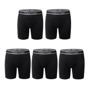 캘빈클라인언더웨어 CK 캘빈클라인 비스코스 블렌드 스트레치 5팩 박서브리프 남성 팬티 블랙 NP2677O-0011