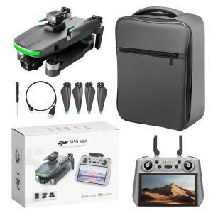 S155 GPS 드론 3축 짐벌 및 7.2인치 터치스크린 - 전문가용 HD 카메라 EIS 흔들림 방지 + 레이저 장애물 회