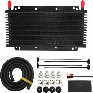 알루미늄 변속기 쿨러 키트 냉각 보호 자동차 성능 향상 11 x 5.88 0.7 인치