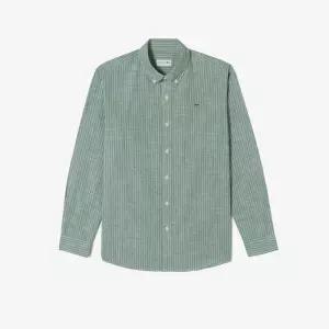 매장정품 LACOSTE 라코스테 남성 샴브레이 스트라이프 셔츠 CH357E-56G_2 1285353