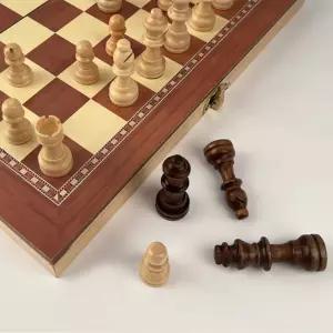 Dailyhome 원목 자석 체스판 접이식 휴대용 보드게임 세트