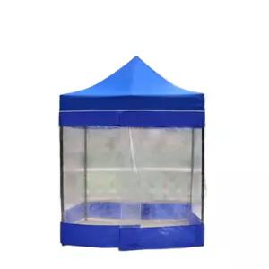 농막 캐노피 소형 이동식 대기실 천막 간이창고 폴딩 휴대용 텐트 집업