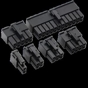 10 개/몫 5557-R 4.2mm 검정색 자동차 배선 하네스 커넥터 남성 2 - 24 핀 PC/컴퓨터 그래픽 카드 PCI-E 전