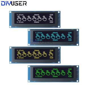 Arduino STM32 Raspberry Pi용 3.12인치 OLED 디스플레이 모듈 SSD1322 256x64, 사전 납땜 핀 헤더가 있는