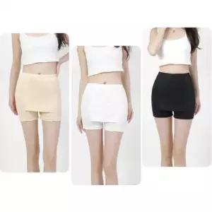 치마 Y존커버 이중 속바지 노출방지 비침방지 치마 원피스 바지 부 5부 인견 속바지 여성 여름