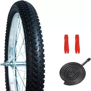 산악 자전거 타이어 수리 세트 1팩 내부 튜브와 레버가 있는 20/24/26/29인치 30TPI 펑크 오프로드용 고