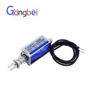 JF-0530B DC 6V 12V 24V 푸시 및 풀  Gangbei-0530 오픈 프레임 전자석 유지력 5N 이동 10mm 선형 솔레노이