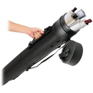 로즈베 대형 포스터 튜브 아트 문서 스트랩 포함, 30 u201D /77cm에서 53 /135cm 방수 플라스틱 용기 휴대용 종이 연장형 튜브.