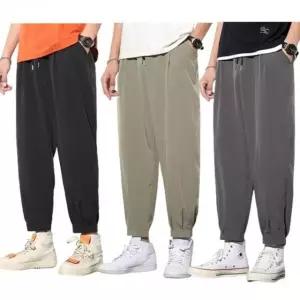 남성 9부 배기 팬츠 와이드 조거핏 바지