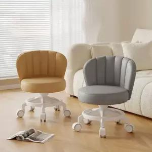 롤오버 방지 카르단 휠 스툴 풀리 낮은 이동식 등받이 의자 홈 아티팩트 원형 벤치 휴대용