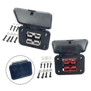 1세트 50A 600V 12-6 AWG 직경 범위용 앤더슨 플러그 전원 연결용 트윈 듀얼 플러시 마운트 브래킷