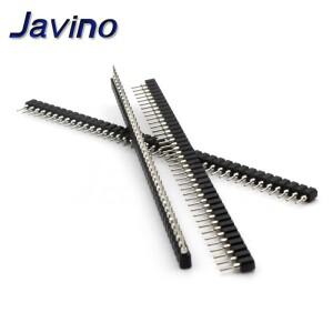 5/20/50피스 1x40P 2.54mm 둥근 구멍 암 헤더 주석 단일 행 40Pin 0.1 