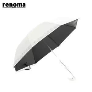 매장정품 renoma 플라워 리프 패턴 자외선차단차광율 99 암막 방풍 2단 수동 양우산 (우산 겸 양산) RSP-25