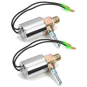 1/2X 150PSI 1/4 ''헤비 듀티 에어 혼 전기 솔레노이드 밸브 자동차 열차 용 크롬 DC12/24V-Fit 1/8 NPT