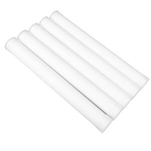 TOPPERFUN 5Pcs 포스터 튜브 보관함, 12.2x1.4인치 블루프린트 용기 우편물 보관용 뚜껑이 있는 PE 원형 하드 보틀 보관함 문서 아트 프린트