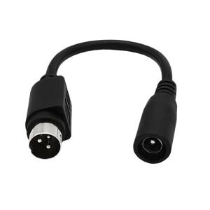 DC 전원 어댑터 커넥터 케이블 5.5 x 2.1mm 암컷에서 3핀 수컷 리드 바코드 프린터 DVD LCD TV PC용