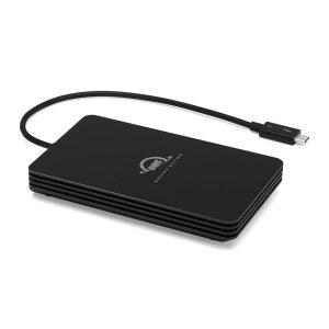 OWC 2TB 사절 울트라 썬더볼트 5 휴대용 SSD 인클로저 외장 드라이브, 6000MB/s 이상의 TB5 전송 속도로 초고속, TB3, TB4 및 USB4 호환, Mac 및 PC와 호환 가능
