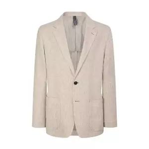 매장정품 HAZZYS 헤지스 [26SS] [수입원단] 라이트카키 린넨 트위드 자켓 (HZJA6B305K1B) 1375843