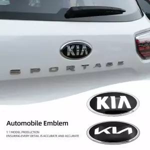 자동차 앞 그릴 스티커 EV6 Sorento Niro Stinger Ceed Carnival K5 K9 Soul Caren 용 뒷 트렁크 장식 커버