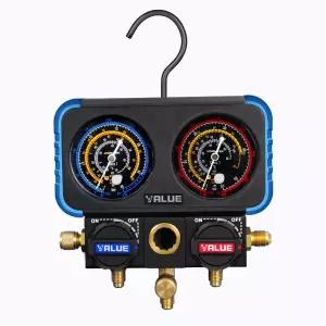 세트 냉매 압력 호스 매니폴드 R134A 측정기 더블 도구