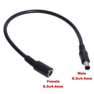 18AWG DC 전원 플러그 6.5x4.4mm 남성 여성 충전 코드 노트북 DC6044 확장 라인 30cm