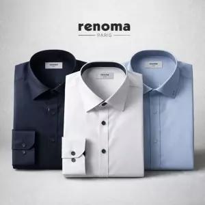 매장정품 renoma 셔츠 스판 구김없는 출근용 비즈니스 와이셔츠 슬림핏 일반핏 1303085