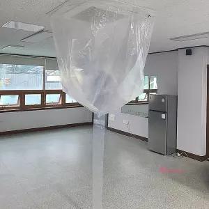 일회용 청소 DIY 셀프 에어컨 천장형 가대 투명 3.4m fgh873