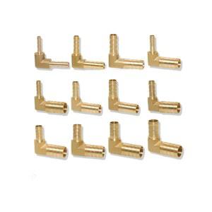 10 12 14 16 호스 황동 에어 커넥터 피팅 파이프 바브 오일 워터 MM 19 감속기 가든 90도 엘보