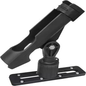 카약 낚싯대 홀더 T자형 나사가 달린 360 조절 가능한 장착 트랙 또는