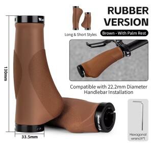 웨스트 바이킹 자전거 그립 커버 롱/숏 핸들바 미끄럼 방지 충격 흡수 액세서리 사이클링