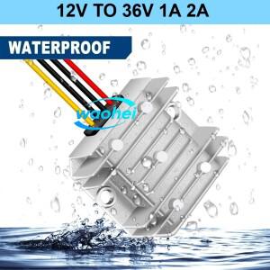 DC to 12V 36V 1A 2AMP 72W 컨버터 스태빌라이저 부스트 모듈 12v-36v 스텝 업 전압 조절기 신뢰성  방수