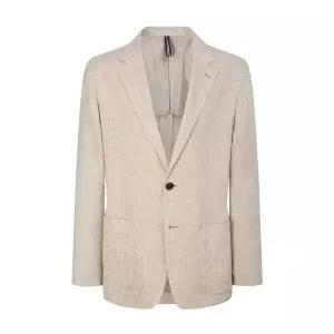 매장정품 HAZZYS 헤지스 [26SS] 카키 FORTEX 린넨 트위드 자켓 (HZJA6B305K1A) 1375831