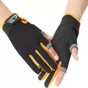 낚시 야외 카약 조정 요트 카누 하이킹을 위한 남성용 또는 여성용 자외선 차단 장갑 태양