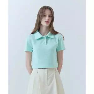 매장정품 SALT AND CHOCOLATE 솔트앤초콜릿 SAC 소프트 부클 카라 니트 민트 4W2322001 5003049679 1240020