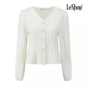 르샵 스퀘어 주얼리 버튼 다트 블라우스 BQ2BL016A 396424