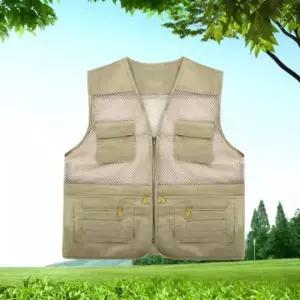 현장 근무 베스트 작업복 안전 망사 배달 낚시 조끼