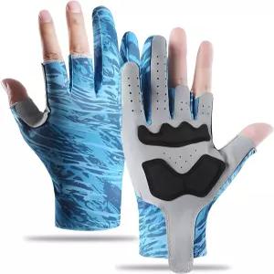 남성용 ifitbre 낚시 장갑 손가락 없는 UV 선 카약 요트 패들링 및 야외 활동용 가벼운 통기성