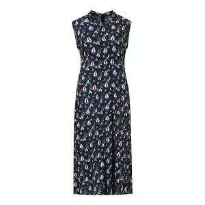 SI 슬리브리스 셔츠형 프릴넥 프린팅 원피스 SGOOAE2533SGOO2533 396294