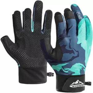 수자유 낚시 장갑 남녀 미끄럼 방지 및 통기성 UPF 카약 3컷 핑거 UV 얼음 플라이 액세서리