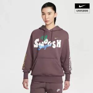 매장정품 NIKE 나이키 우먼스 스포츠웨어그래픽 플리스 오버 후드 IQ3945-515 1176369