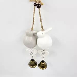 도자기 토끼 풍경종