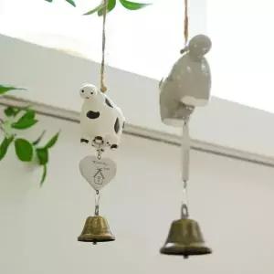 도자기 젖소 풍경종