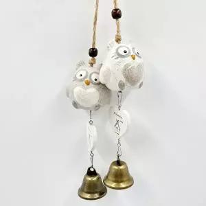 도자기 부엉이 풍경종