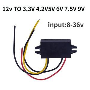 DC 벅 컨버터 모듈  전압 조정기  IP67 방수  전원 12vdc to 5vdc 3A 3.3V  4.2V  6V  7.5V  9V