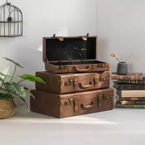 빈티지 보스턴백 엔틱 가죽 여행용 캐리어 트렁크 레트로 모던 기내용 가방