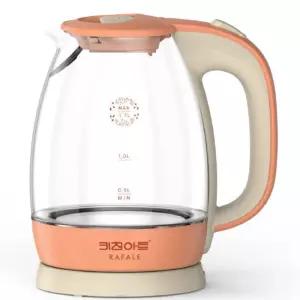 홍 티파 커피 찻 차 주전자 전기 유리 손님대접 보리 망 데이지  [mW906A2C]