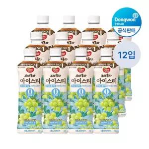[etv] 보성홍차 아이스티 제로 샤인머스캣 500ml, 12개