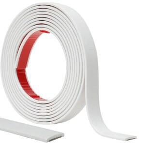 JSIWOTH 필 앤 스틱 트림, 벽, 거울 프레임, 베이스보드, 유연하고 접착력이 뛰어난 트림 화이트(페인트 가능)용 10피트 방수 몰딩 트림 0.8인치(사진 가능)