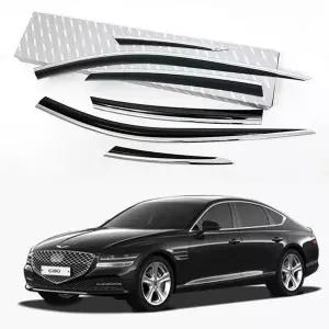 블랙 다이아몬드 도어 바이져 제네시스G80 RG3 E455