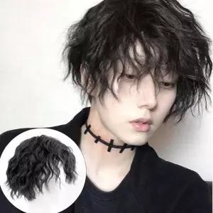 남자 웨이브 가발 펌 스타일 동안 패션헤어 코디